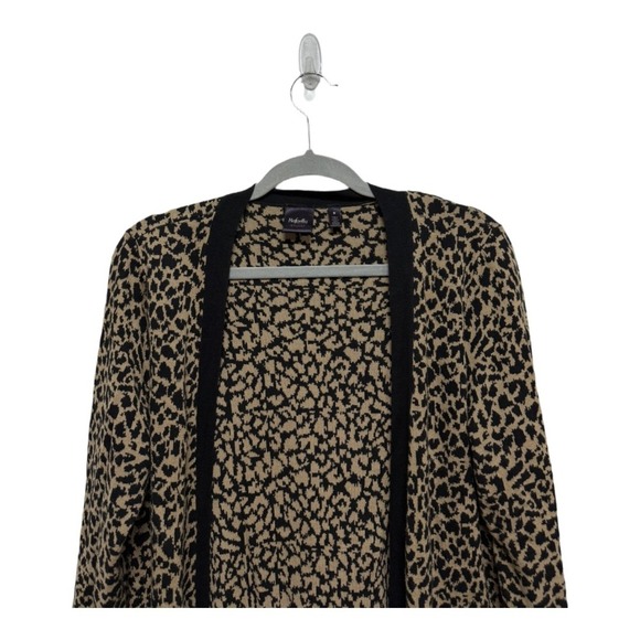 Rafaella Sports Luxury Leopard Print Open Cardigan Medium Mob Wife Old Money - Picture 2 of 8